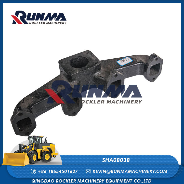 SHA08038 SHA08070 wheel loader engine exhaust pipe
